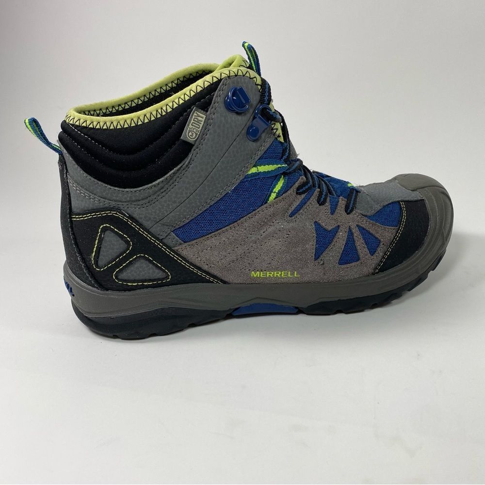 Merrell Capra Mid Boys Waterproof Boots. Color Blue/Grey. SZ 7 Youth SZ 9 Womens - Picture 4 of 11